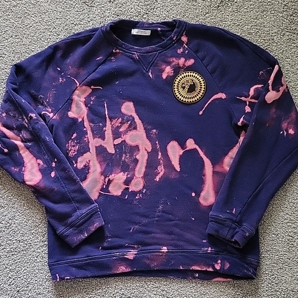 Gianni Versace Collection Men Sweatshirt Tie Dye - M